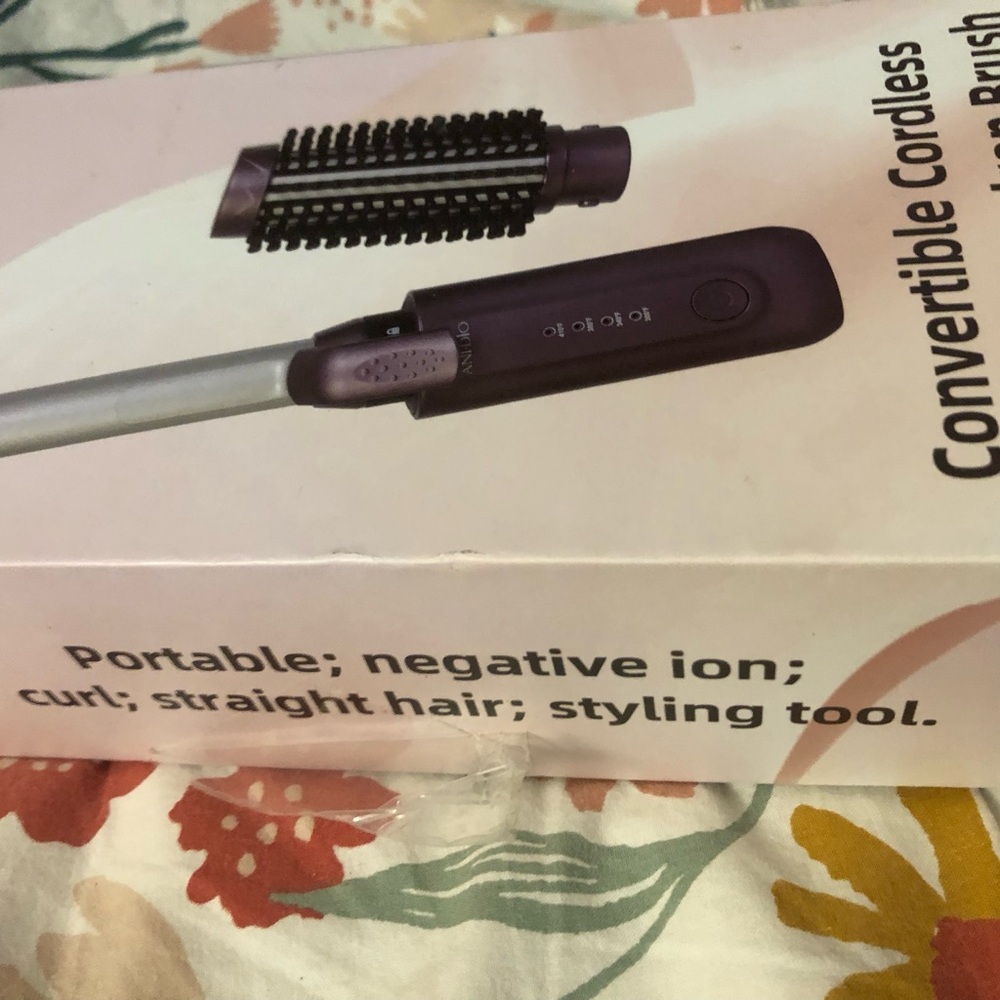 Cordless Convertible Styling Brush - Purple/Silver